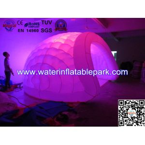 Lighting Inflatable Luna Tent For Party , Light Dome Tent Inflatable Igloo