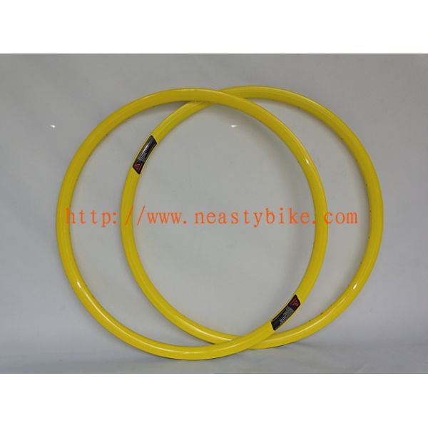 26" MTB bike carbon rims,Full Carbon rims;23mm mountain bicycle wheel and rims(yellow)