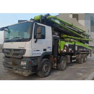 56m Used Concrete Pump Truck on Benz Chassis Exported Worldwide with 5 Boom Sections and ±270° Rotation Angle