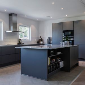 China L Shaped Lacquer Kitchen Cabinet Grey Home Furniture Modular on sale