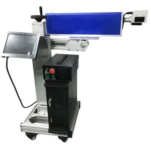 Plastic Pipe Cable Co2 Laser Marking Machine 0.001MM Working Accuracy