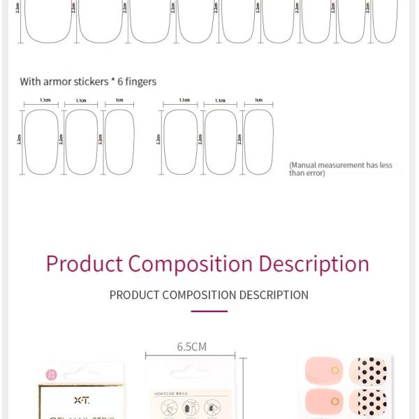 New Arrival Hot Selling Nail Strip New Design High Quality Nail Stickers/patches Factory Can Be Customized Wholesale