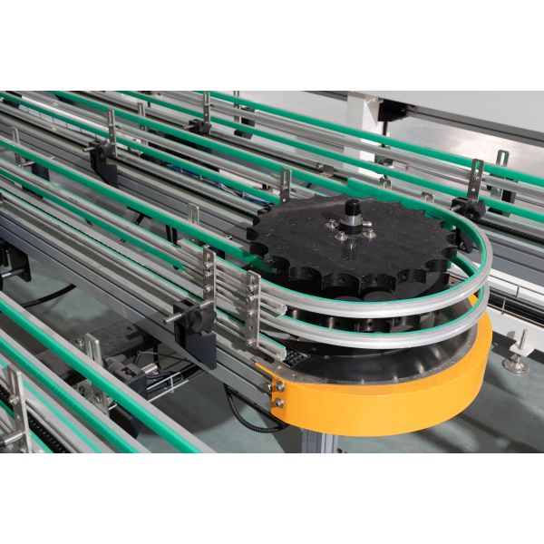 High Speed Automatic Can Collecting Conveyor For Metal Cans