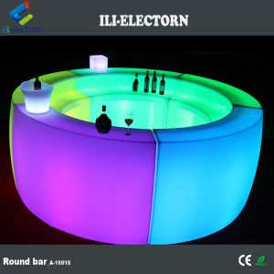 CE /ROHS certificate color changing plastic illuminated portable led round bar