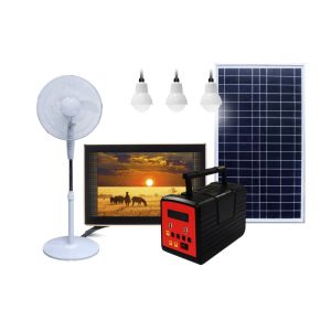 Home application multi solar power system home lighting system with 19 inch TV