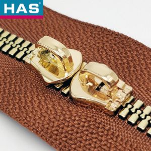 China Plastic Teeth Brown Invisible Zipper Customized Plastic Separating Zipper Lightweight on sale