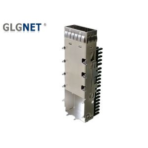 Stainless Steel Single Port QSFP28 Cage Low Emission 3D Foot Design