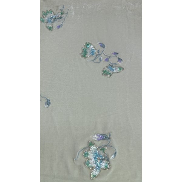 Sequin Lace Fabric Embroidered Chantilly Elegant Dresses Fabric For Party Dresses