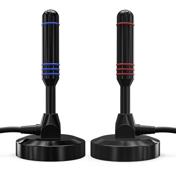 Magnetic Base DVB-T Active Antenna Connect Type Customized for High Definition TV