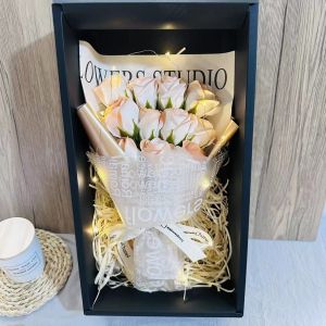 Christmas rose and tulip artificial flower bouquet confession birthday gift