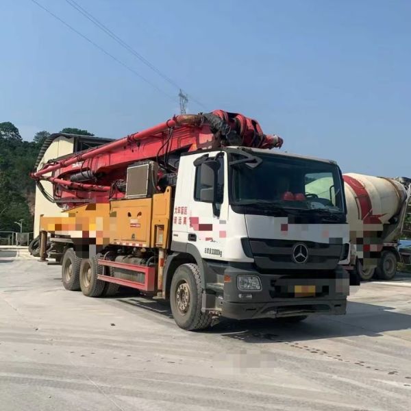 Used Concrete Pump Truck 2019 SANY 47m 47 meters truck mounted concrete boom pump