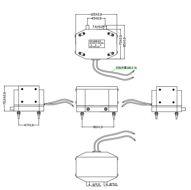 50Hz Electromagnetic Pump AC 220V JDB1180001 Flat / Cylindrical