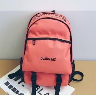 New Korean version of solid color backpack fashion trend Japanese and Korean