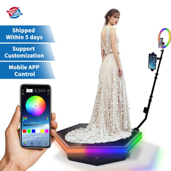 Buy Camera Video 360 Photo Booth 100cm 115cm Automatic Photobooth Machine at wholesale prices