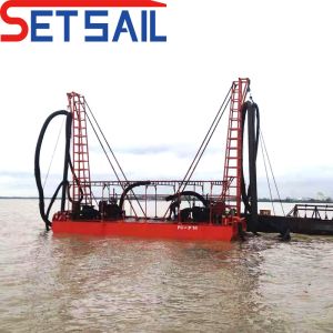 High Pressure Water Pump Jet Suction Mud Dredger with 75kw-2000kw Main Engine