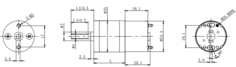 GA25-310 motor with gear