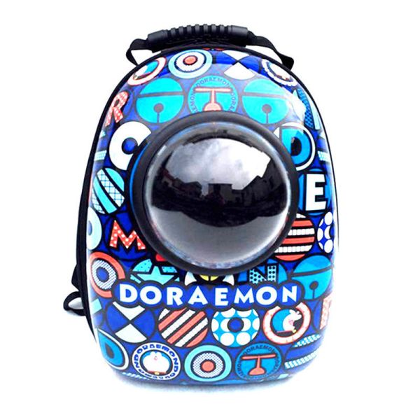Cartoon Customized Plastic Pet Carrier Outdoor Space Dog Bags