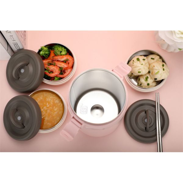 1.5L Stainless steel Modern Vacuum Food Container Customized Logo Acceptable