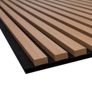 Lightweight Durable Wood Veneer Slats Wall Cladding Soundproof