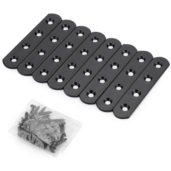 Buy Silver Flat Metal Brace Bracket for Straight Mending and Repairing of Household Items at wholesale prices