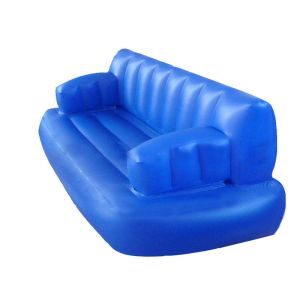 Water Floating Blue Inflatable Sofas And Couches For Sleeping With Commercial Quality