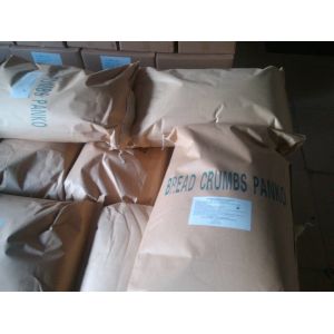 Yellow 10KG Japanese Bread Crumbs For Frying Chicken , 4-6mm Size