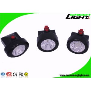 China Msha Approved Cordless Mining Cap Lights , Portable Black Miner Lamp with 15 Hours Lighting Time on sale