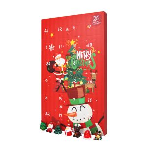 Rectangular Cardboard Packaging Box Christmas Advent Calendar Glossy Lamination