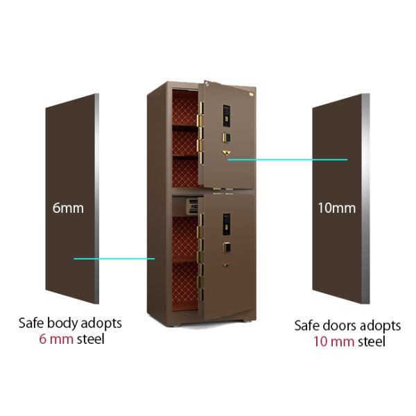 H1880mm Commercial Deposit Safe Fingerprint Lock and Alarm System for Secure Storage
