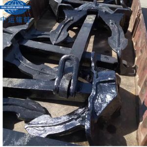 Black Painted C Type Marine Hall  Anchor With IACS Cert Stockless Anchor