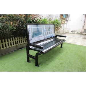 Commercial Customized Outdoor Furniture Bench Seat For Advertising
