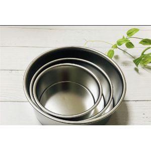 China 203x197x75mm 8 Inch Hard Anodized Mini Cake Baking Tray on sale