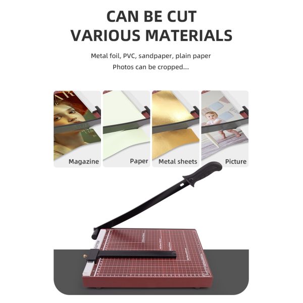 37Kg ZEQUAN A4 Guillotine Paper Trimmer for Office Photograph Cardboard Manual Paper Cutter