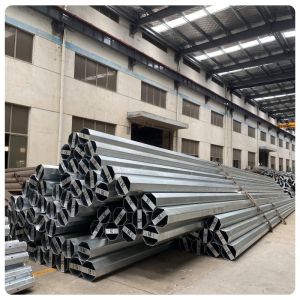 35FT Hot Dip Galvanized Distribution Steel Polygonal Pole For Long Lasting Power