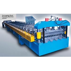 Durable Corrugated Roof Panel Roll Forming Machine , Metal Roof Roll Forming