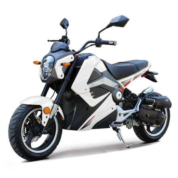 Electric / Kick Starting 50cc Adult Motor Scooters With 1 Big Head Lights
