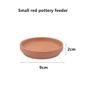 Climbing Pet Turtle Dinner Plate Guard Frog Lizard Ceramic Food Plate Drinking