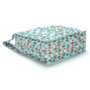 Long Handles Recycled Shopping Bag Sublimation Printing 190T Square Stitching