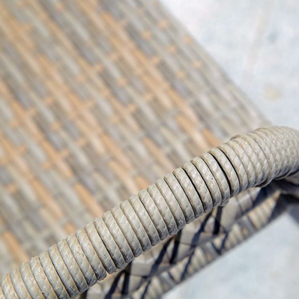 Garden Table Chairs Rattan Set Patio Dining Chair Rope Woven Beach Chair Wood