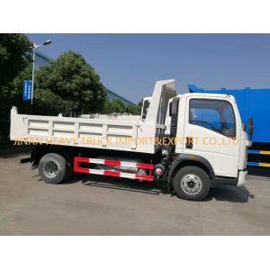 5T Small Light Duty Commercial Trucks 4x2 Sino Howo Dump Truck