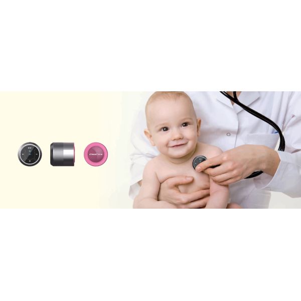 SP100 HD sound smart stethoscope , Cardiology stethoscope Pink Color
