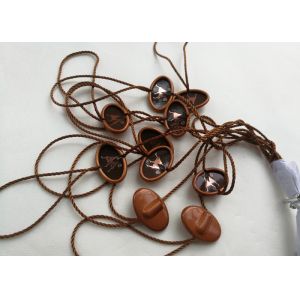 Custom Cheap Garment Aluminum Seal Security Tags String Printed Logo Wholesale