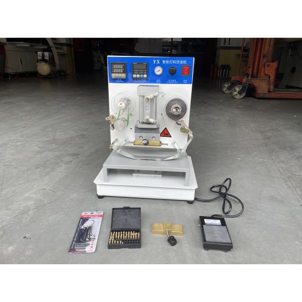 0.3kw Semi-auto Hot Stamping Machine for Shoes Code LOGO Produced in Manufacturing Plant