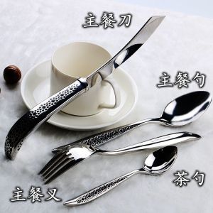 China Newto NC099 Hot Sale Brush Polish Stainless Steel Cutlery Set Flatware Set