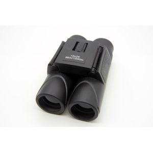 Foldable 10x25 Lightweight Travel Binoculars 288ft / 1000yds Blue Film Lens