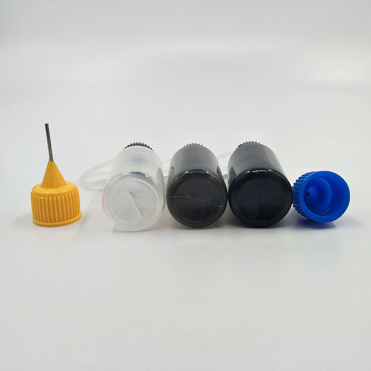 Transparent Black Customize Liquid Plastic Dropper Bottles for Precise Liquid