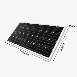 120W 12V Monocrystalline Solar Panel , New Technology Mono Solar Panels