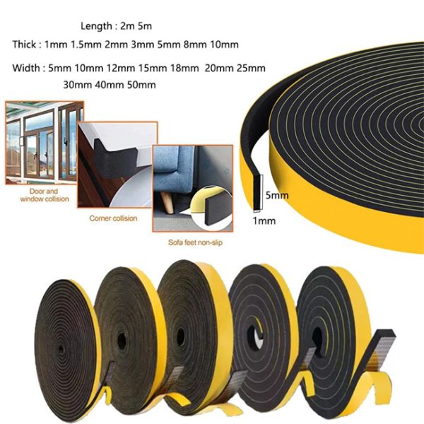 Multi-Functional Sliding Door Rubber Soundproof automotive weather stripping for Window Door Sealing