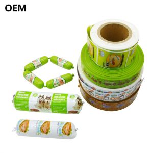 Sausage Plastic Casings Custom Wholesale Flexography Printing Color Plastic