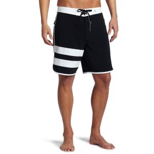 Black Summer 100 Polyester Shorts M , L Casual Stretch Waist Short